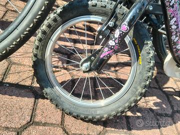 bicicletta bimba 14 pollici 3/6 anni
