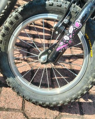 bicicletta bimba 14 pollici 3/6 anni