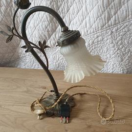 lampada ottone stile liberty