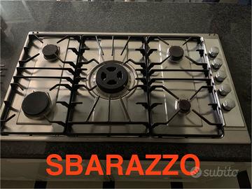 Piano cottura Miele a gas 5 fuochi—foro 82cmx47cm