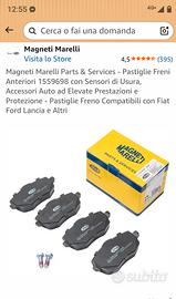 Pasticche freni anteriori Magneti Marelli