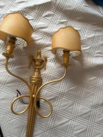 Applique da parete vintage a doppio braccio