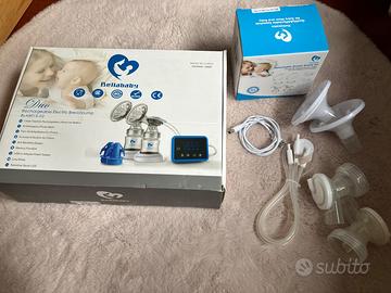 Tiralatte elettronico Bellababy + ricambi nuovi