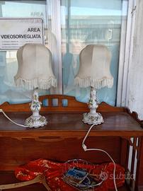 coppia abajur capodimonte 