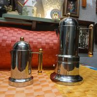 set Moka espresso acciaio