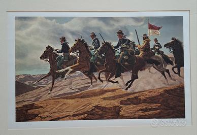 Litografia "Pursuit and attack" di Joe Ruiz Grande