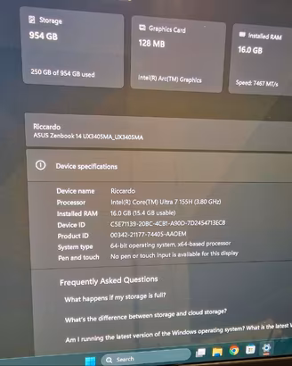 ASUS Zenbook 14 OLED UX3405MA - Intel Core Ultra 7