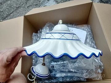 Lampadario sospensione ceramica blublu