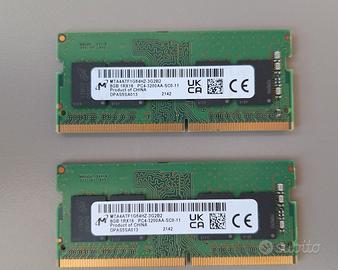 RAM DDR4 PC4-3200A - 16GB varie marche