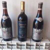 Vino da collezione 3 bottiglie di vino pregiato