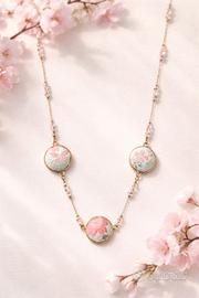 collana Sakura in seta giapponese 