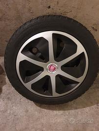 4 cerchi e copricerchi fiat 500 15 pollici