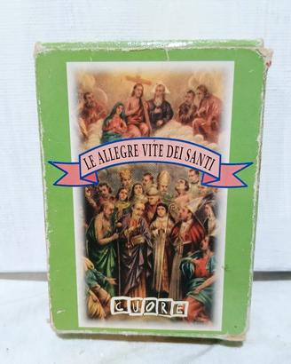 carte da gioco CUORE "Le allegre vite dei santi"