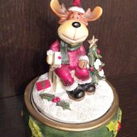 carillon natalizio con renna