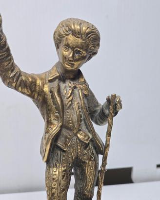 scultura bronzo "giovane Beethoven "Crescent brass