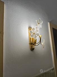 n.3 lampade da parete in vetro di murano 