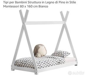 Letto montessoriano con materasso