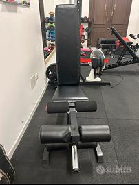 Panca normale + leg-curl/leg extensions