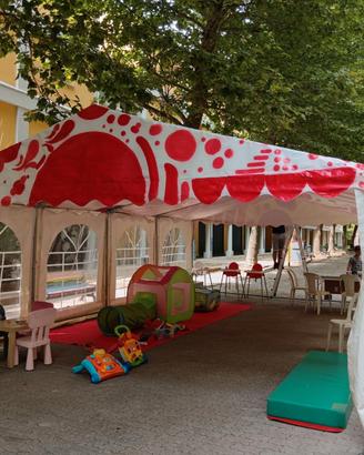GAZEBO ESTENSIBILE CIRCO - 8x4m