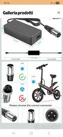 caricabatteria 24v  bicicletta scooter
