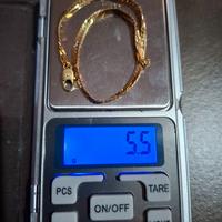 BRACCIALE D'ORO 750 PESO 5,50 GRAMMI