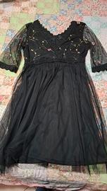 Abito in tulle ricamato