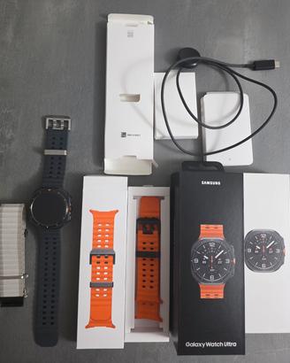 Samsung watch ultra 2024 nero/arancione LTE /4G