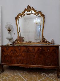 cassettone con specchiera artigianale