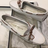 Scarpe donna bianche in pelle