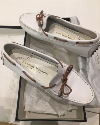 Scarpe donna bianche in pelle