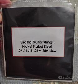 set corde chitarra elettrica 0.09-0.46 nuove