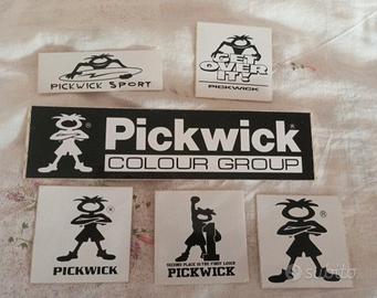Adesivi vintage Pickwick anni 90 lotto 6 pezzi