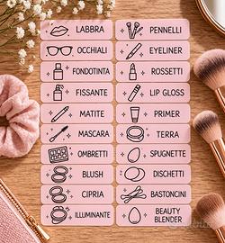 Set 15 Etichette Makeup