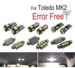 KIT 16 LAMPADE LED INTERNE PER SEAT TOLEDO MK2 1 M