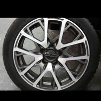 Cerchi lega 18 fiat 500x +4gomme continental M+S