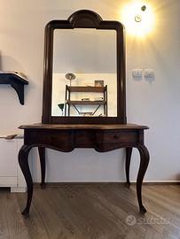 Consolle eclettica fine 800 con specchio
