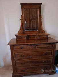 camera  matrimoniale  massello  castagno  come  nu