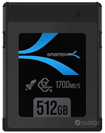 CFexpress tipo B Sabrent 512 gb nuova