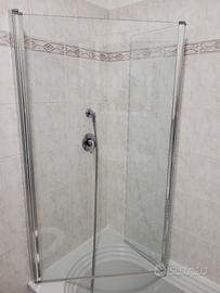 Vetro Doccia con Barra di Fissaggio