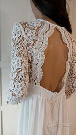 Abito da sposa nuovo corpetto pizzo