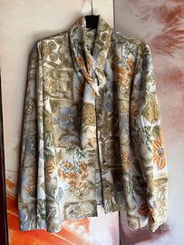 Camicia vintage, fantasia floreale, made in Italy