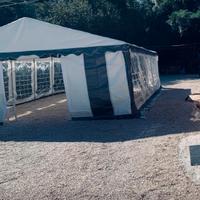 Gazebo chiuso 10 x 5 con laterali traspareti