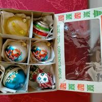  palline in vetro anni 60/70 x albero di Natale 