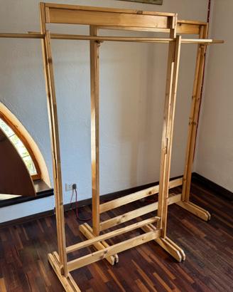 Set di 2 appendiabiti in legno laccato