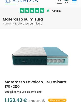 Materasso veradea - nuovo mai usato