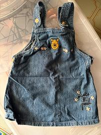 Salopette denim 3/6 mesi