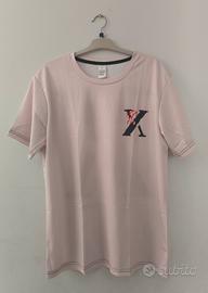 Maglietta Rosata con Stampa