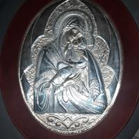 Capezzale argento Madonna con Bambino