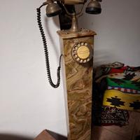 Telefono vintage a colonna in onice 