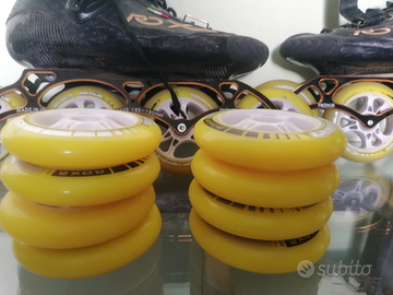Pattini in linea ROXA F 40 e 8 ruote nuove.ruote
